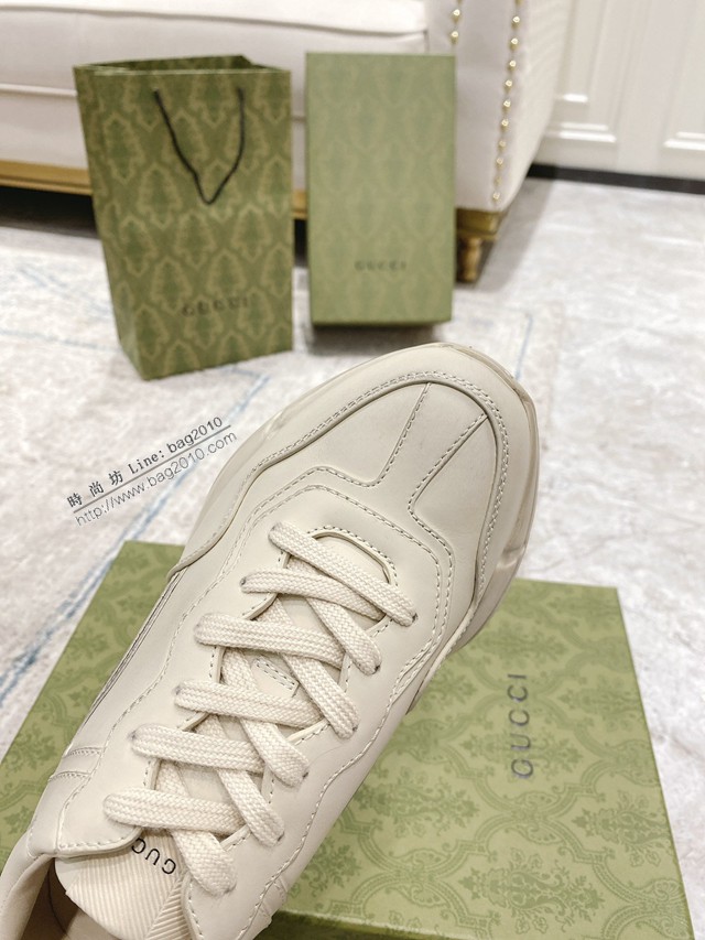 gucci古馳情侶款老爹鞋 市面最高端老爹鞋 gucci男女同款休閒運動鞋 dx3310